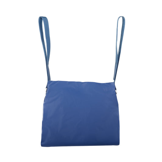 Blue bag with 2 handles with velcro