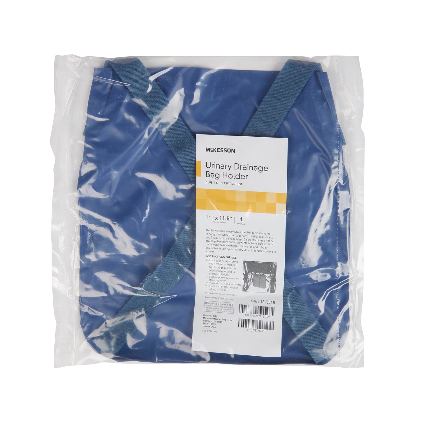 Urinary Drainage Bag Holder McKesson For Wheelchair, Geri-chair or Bed Rails