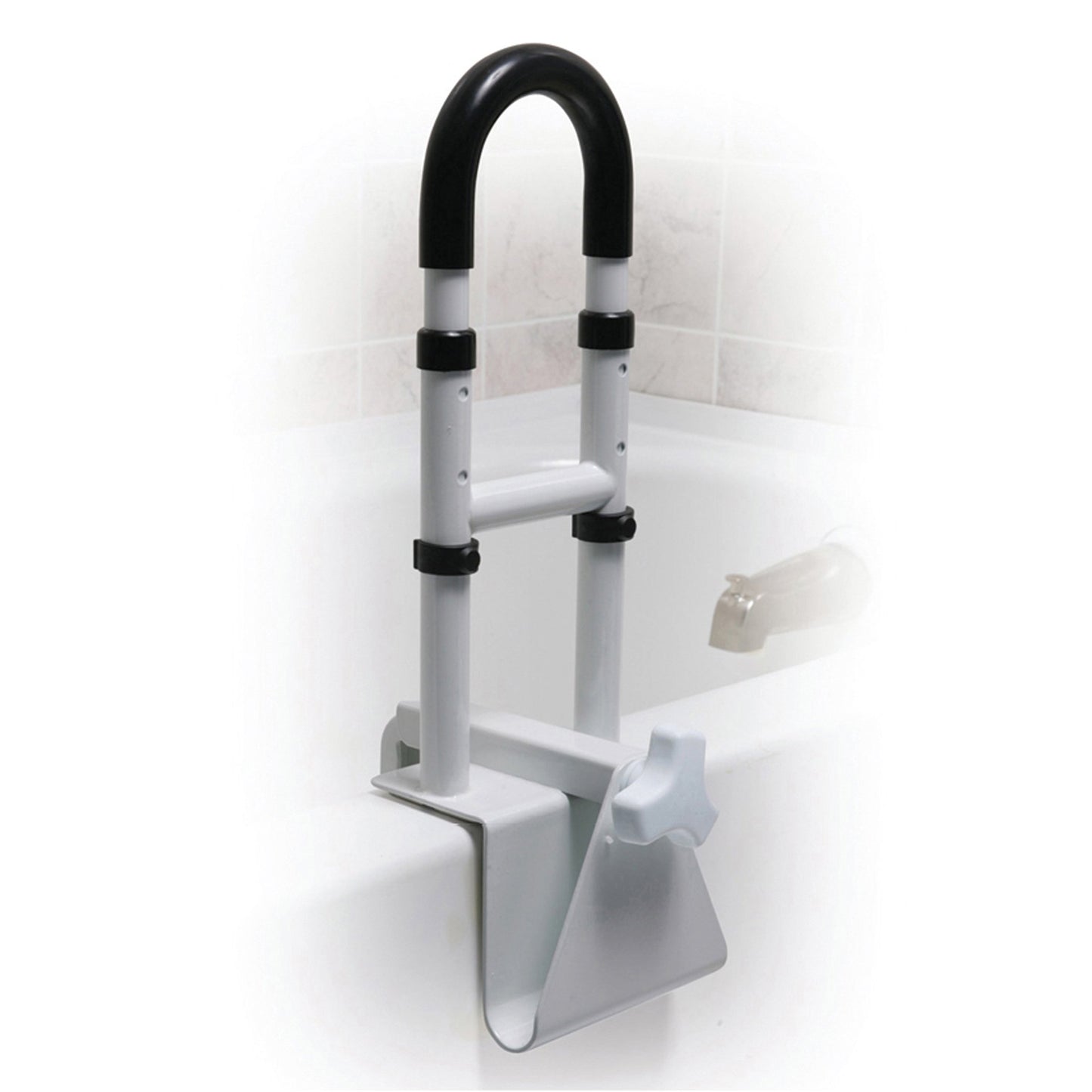 Bathtub Grab Bar Balance Assist White Steel