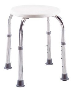 Shower Stool Lumex® Without Arms Aluminum Frame Without Backrest 13 Inch Seat Width 300 lbs. Weight Capacity