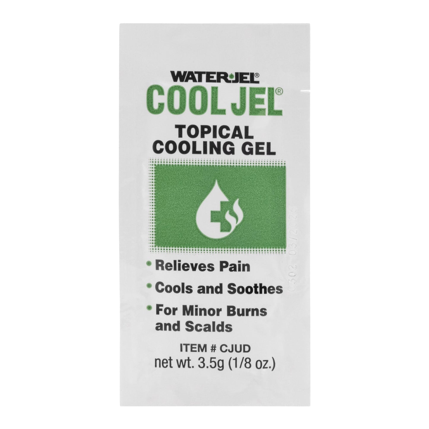 Burn Relief Water Jel® Cool Jel Topical Gel 3.5 Gram Individual Packet