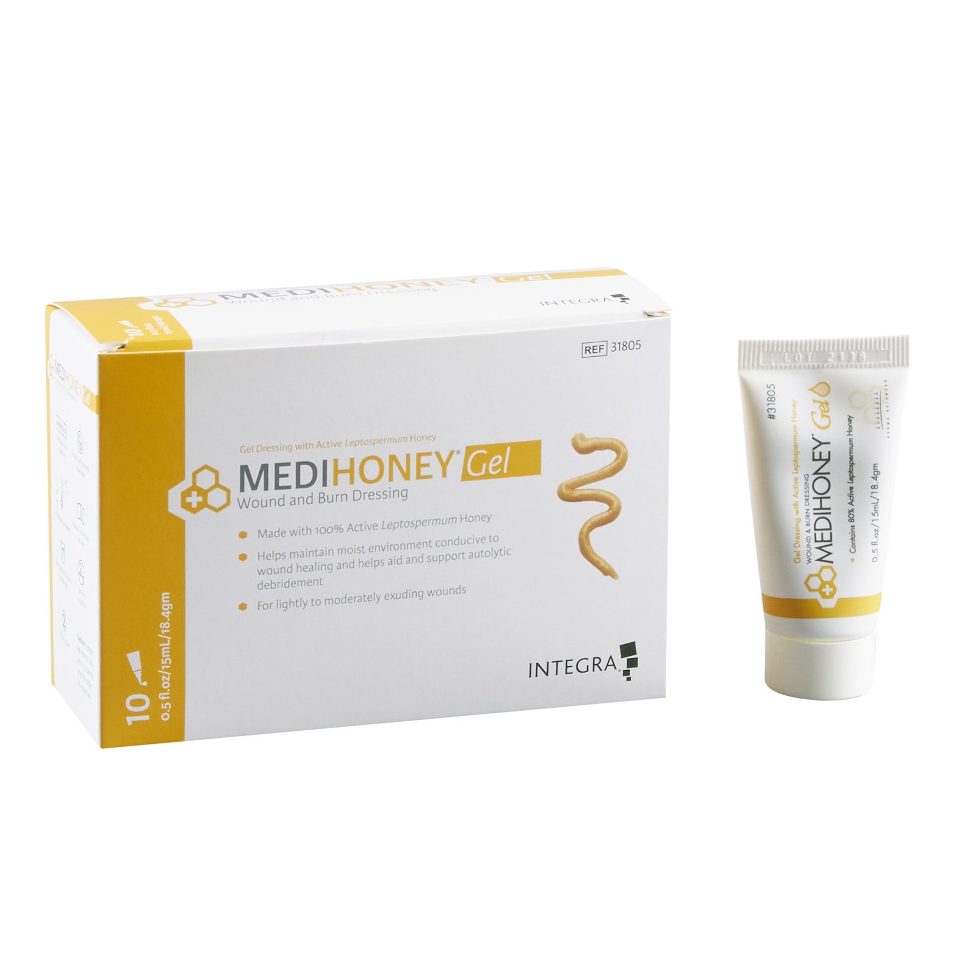 Tube of medihoney gel