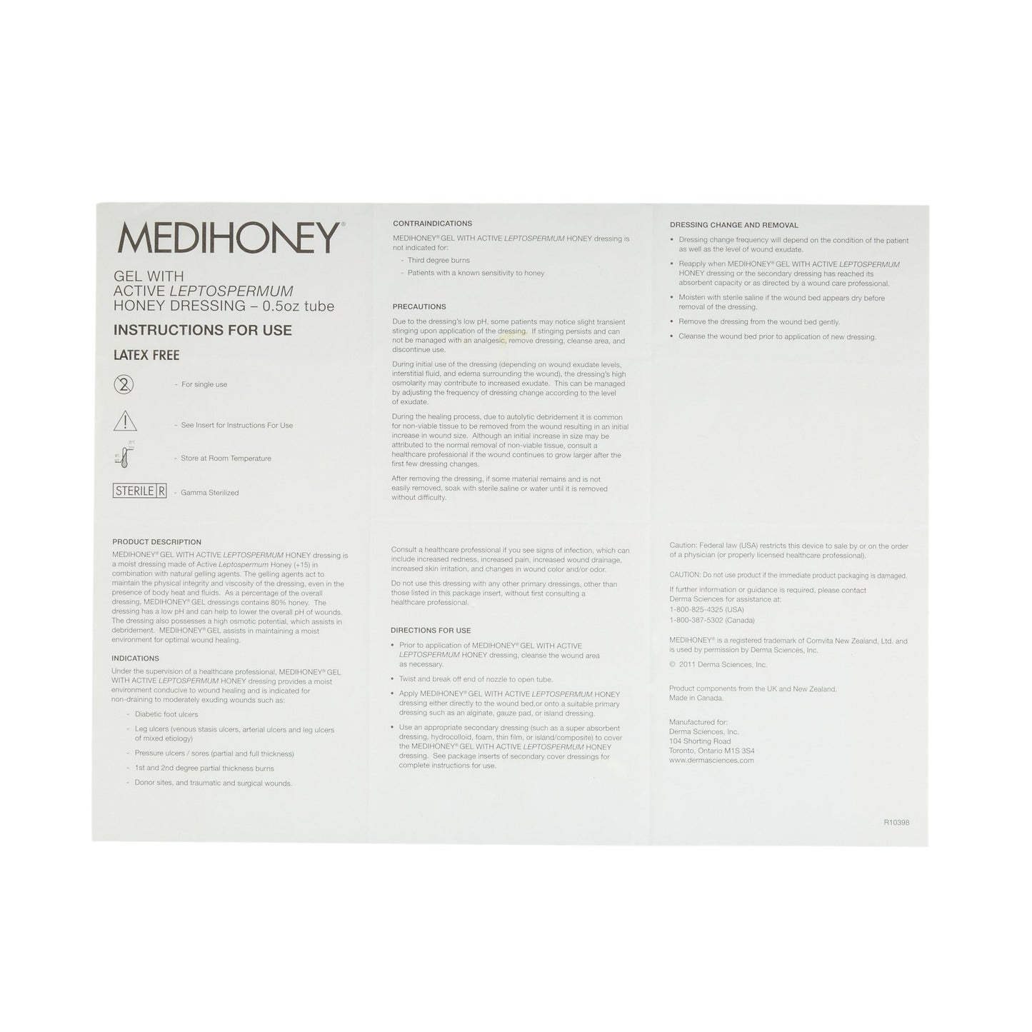 Honey Wound and Burn Dressing MEDIHONEY® Gel Sterile