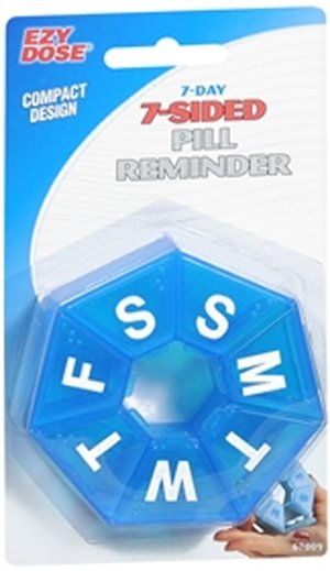 ezy dose 7-sided pill reminder round SMTWTFS