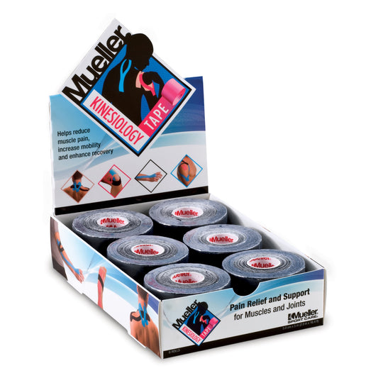 A display of a box of Mueller kinesiology tapes