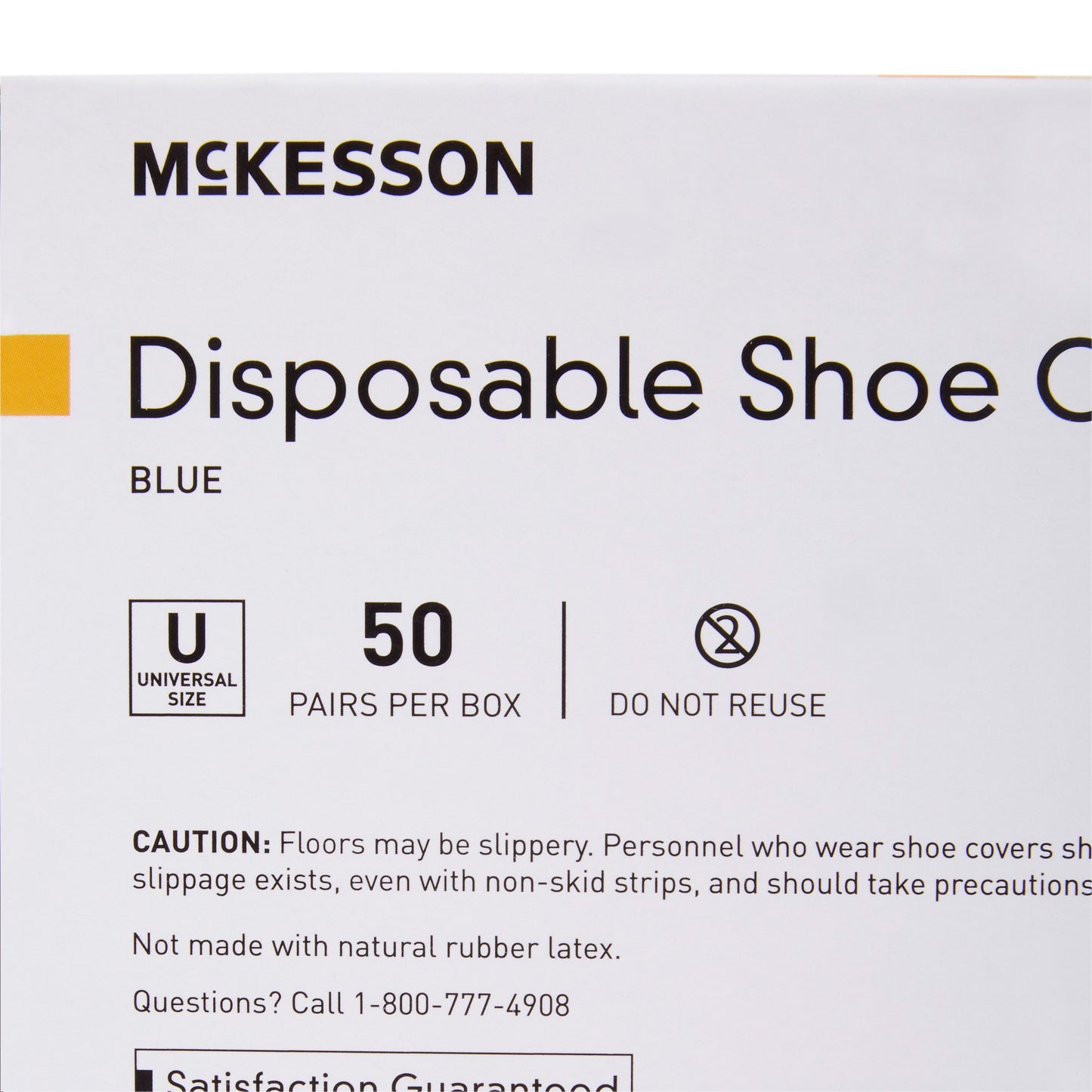 Shoe Cover McKesson One Size Fits Most Shoe High Nonskid Sole Blue