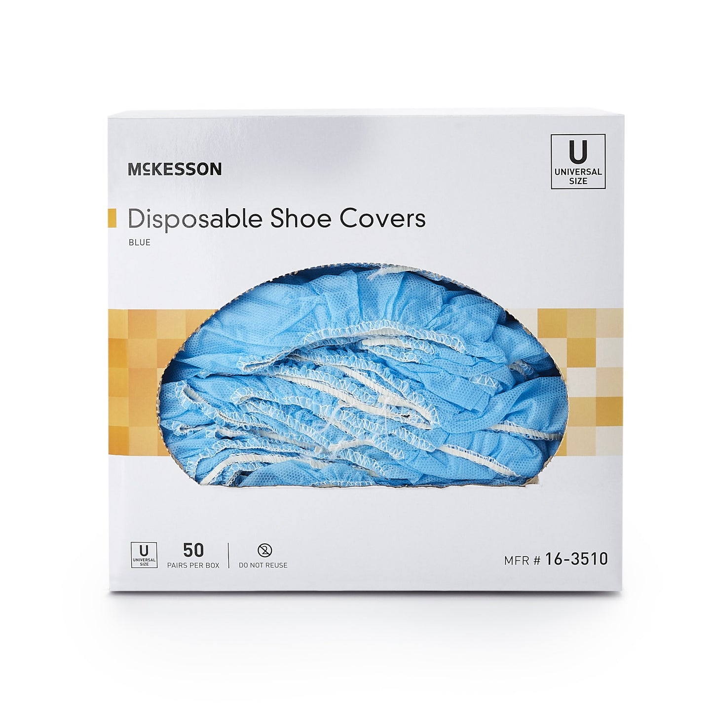 Shoe Cover McKesson One Size Fits Most Shoe High Nonskid Sole Blue