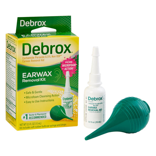 Debrox Earwax Removal Kit with Bottle and Syringe Bulb