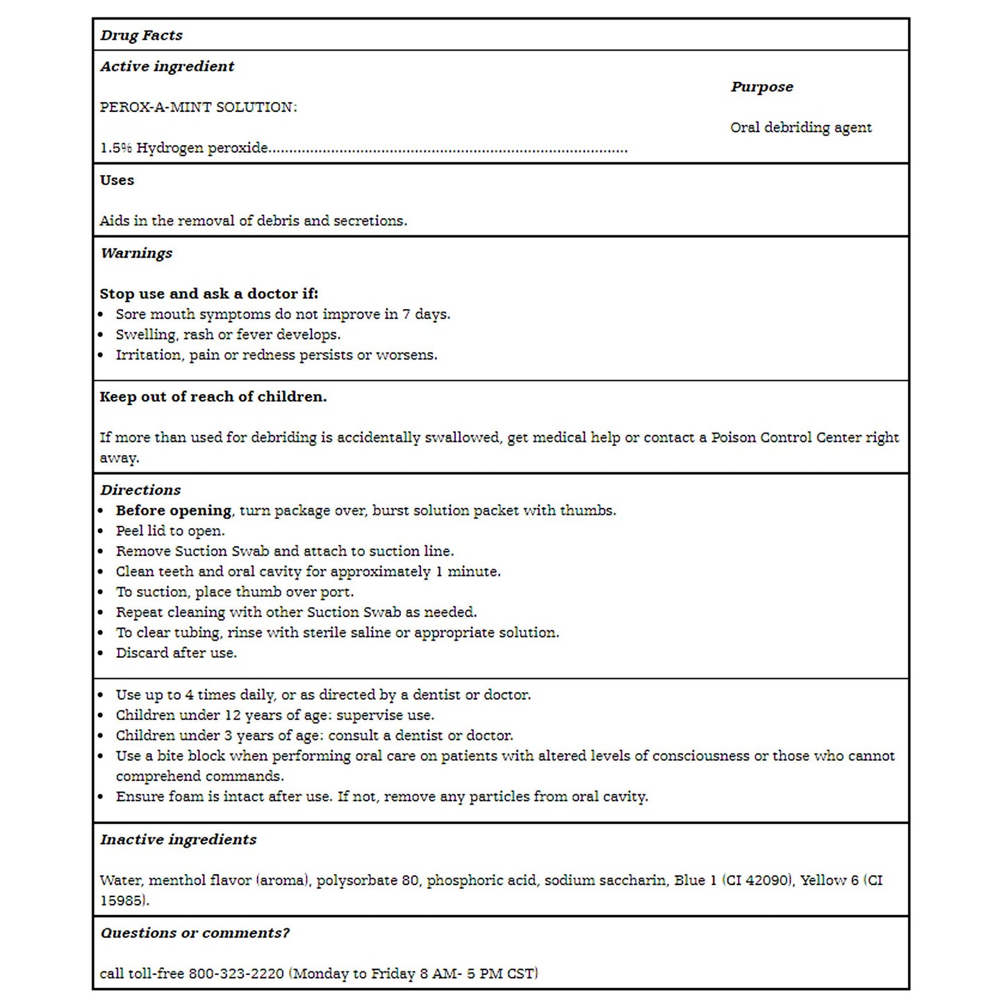 Suction Swab Kit Toothette® NonSterile