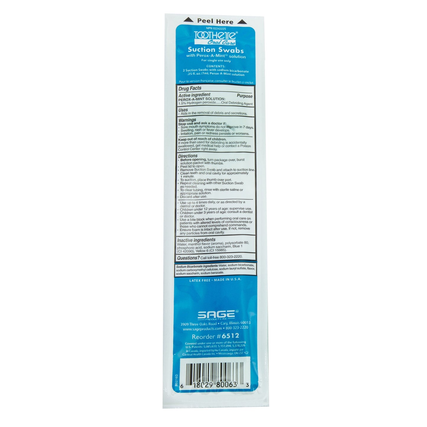 Suction Swab Kit Toothette® NonSterile