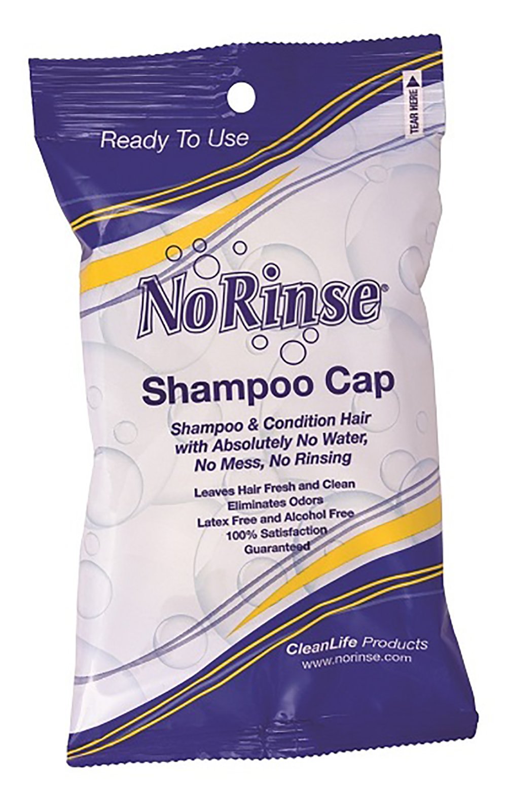 Shampoo Cap No Rinse® Individual Packet Scented (1 per Pack)