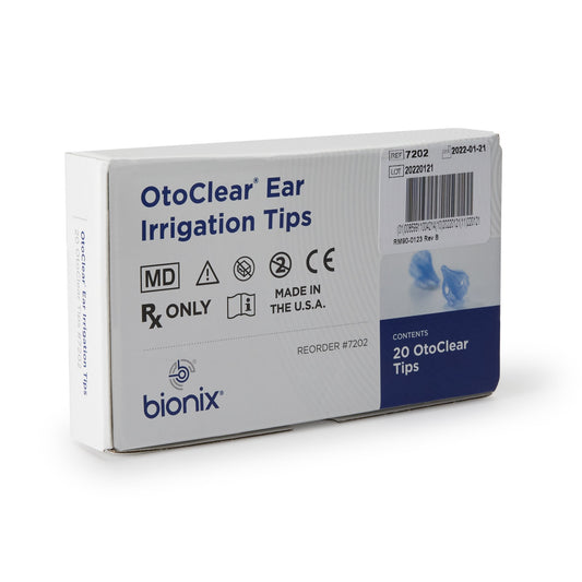 Blue OtoClear Ear Irrigation Tips. 20 tips per box.