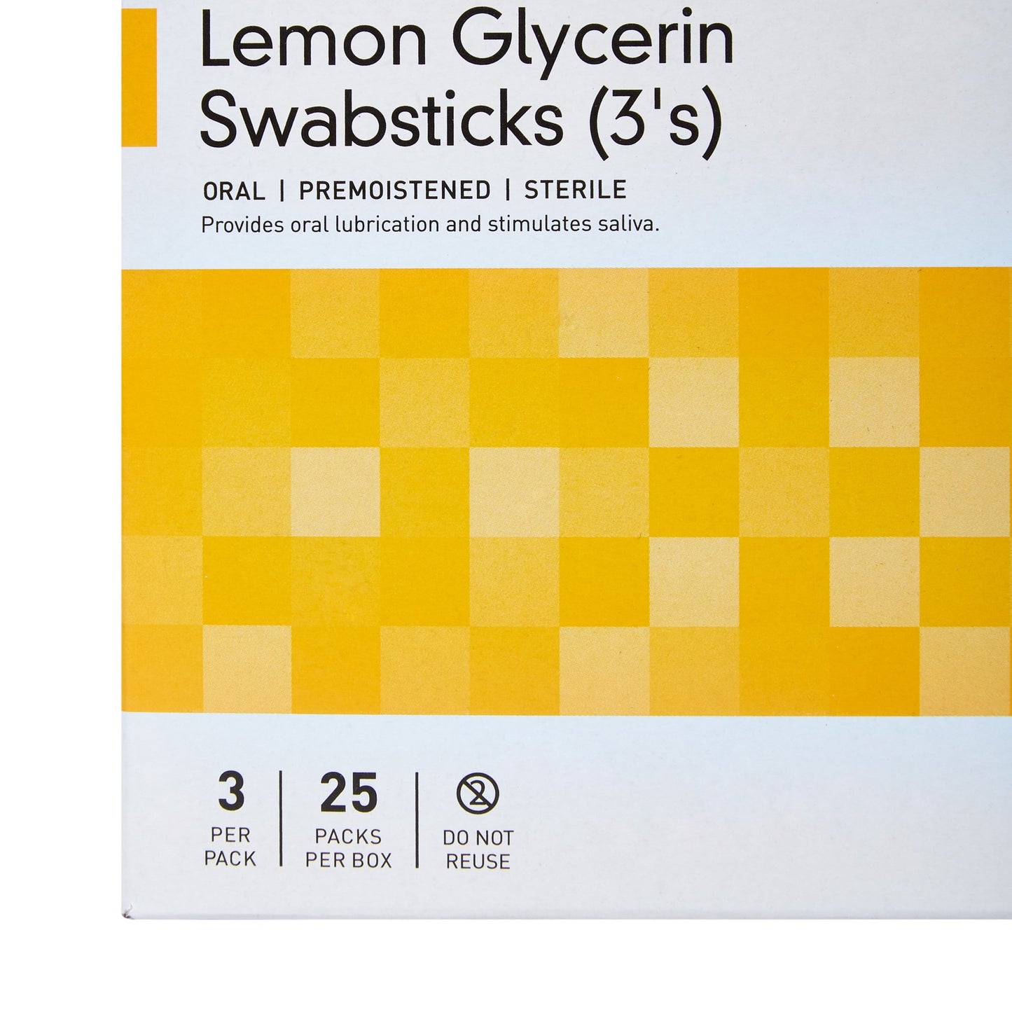 Lemon Glycerin Swabstick McKesson Oral Lubrication (3 Per Pack)