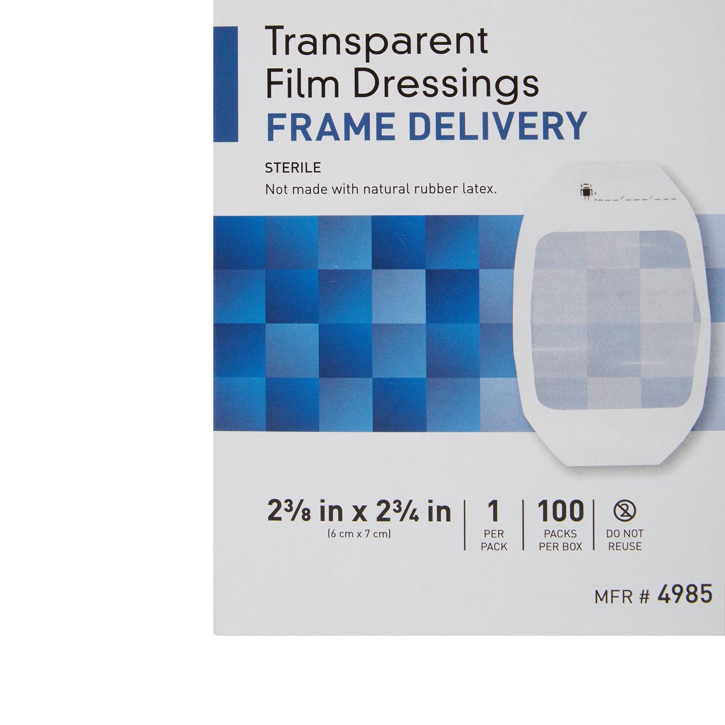 Transparent Film Dressing 2-3/8 X 2-3/4 Inch McKesson