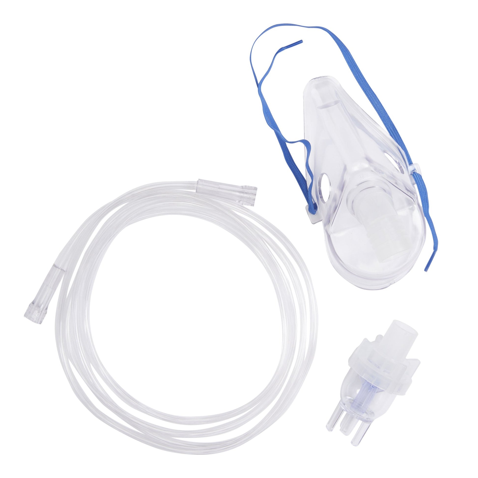 Adult handheld nebulizer kit with mask, adjustable string, with medication cup and tubing