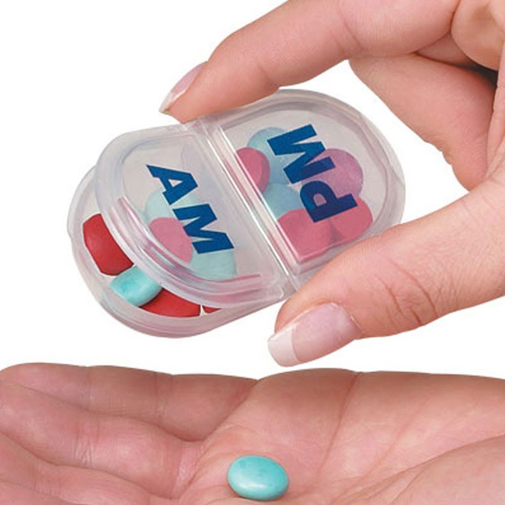 Pill Organizer EZY Dose® Pocket-Size 1 Day 2 Dose