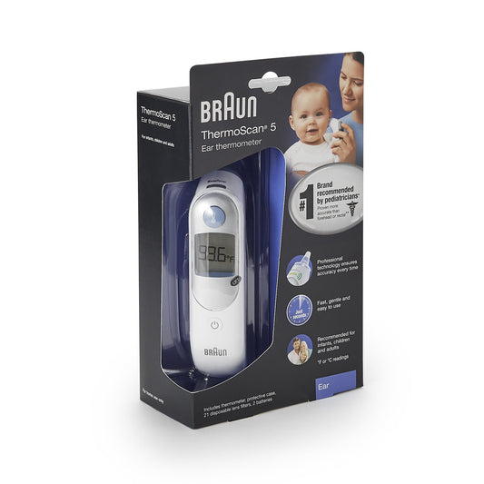 braun thermoscan 5 ear thermometer #1 brand recommended by pediatricians