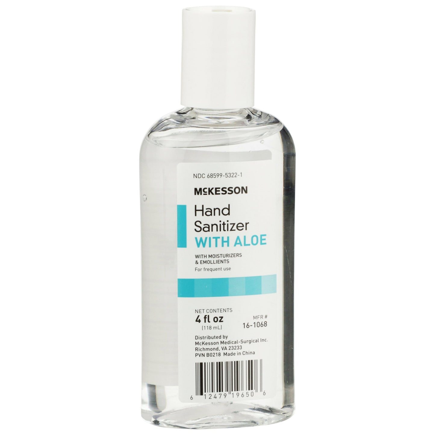 Hand Sanitizer with Aloe McKesson 4 oz. Ethyl Alcohol Gel Bottle