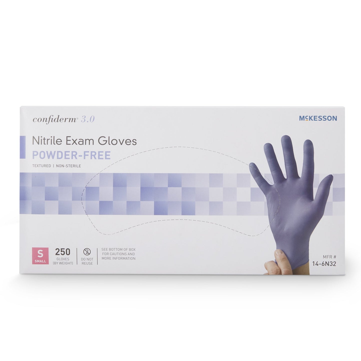 Exam Glove Confiderm® 3.0 Latex-Free High Tactile Sensitivity 230-250 Gloves Per Box