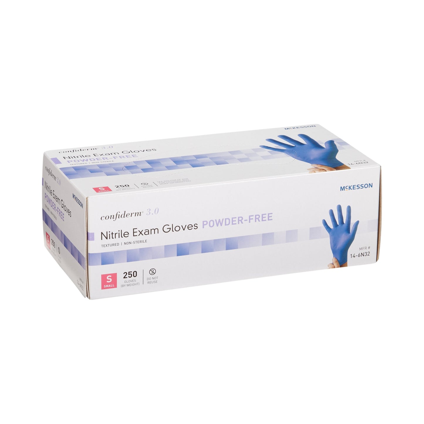 Exam Glove Confiderm® 3.0 Latex-Free High Tactile Sensitivity 230-250 Gloves Per Box