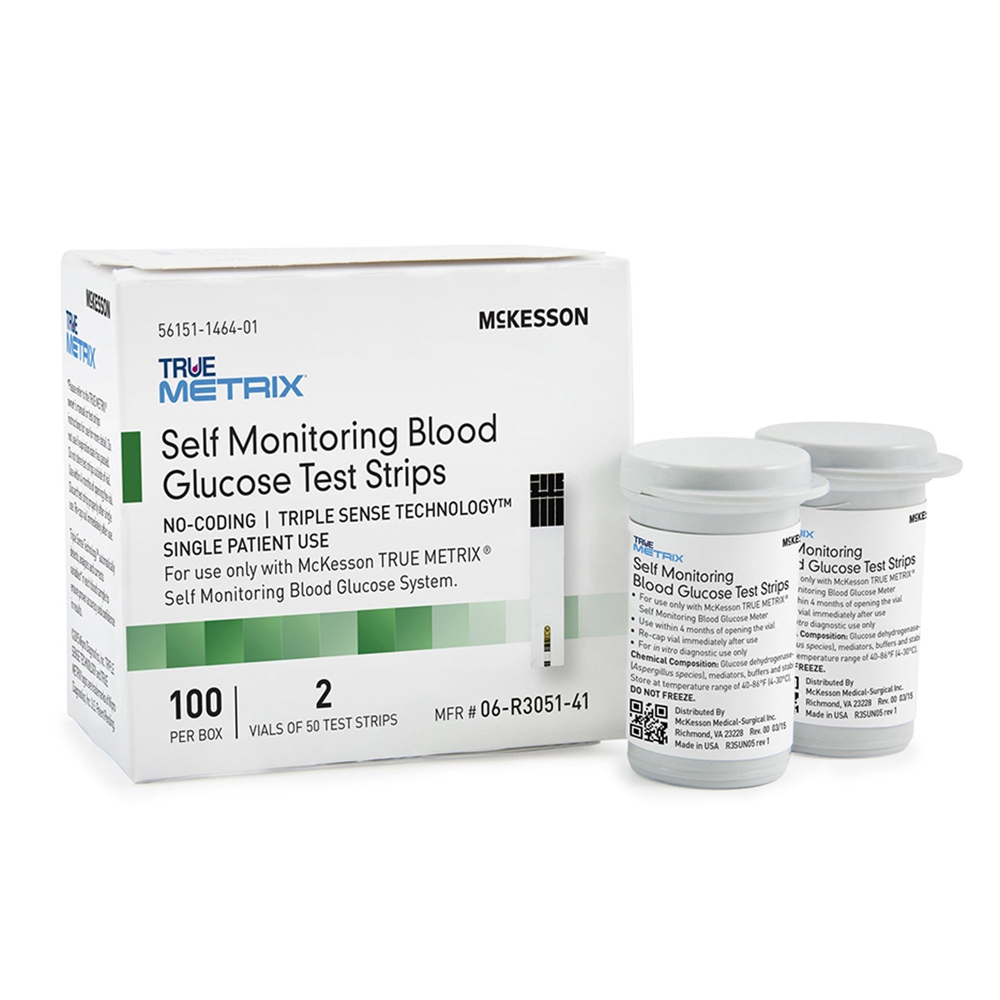 Blood Glucose Test Strips TRUE METRIX® (100 Strips per Pack) McKesson