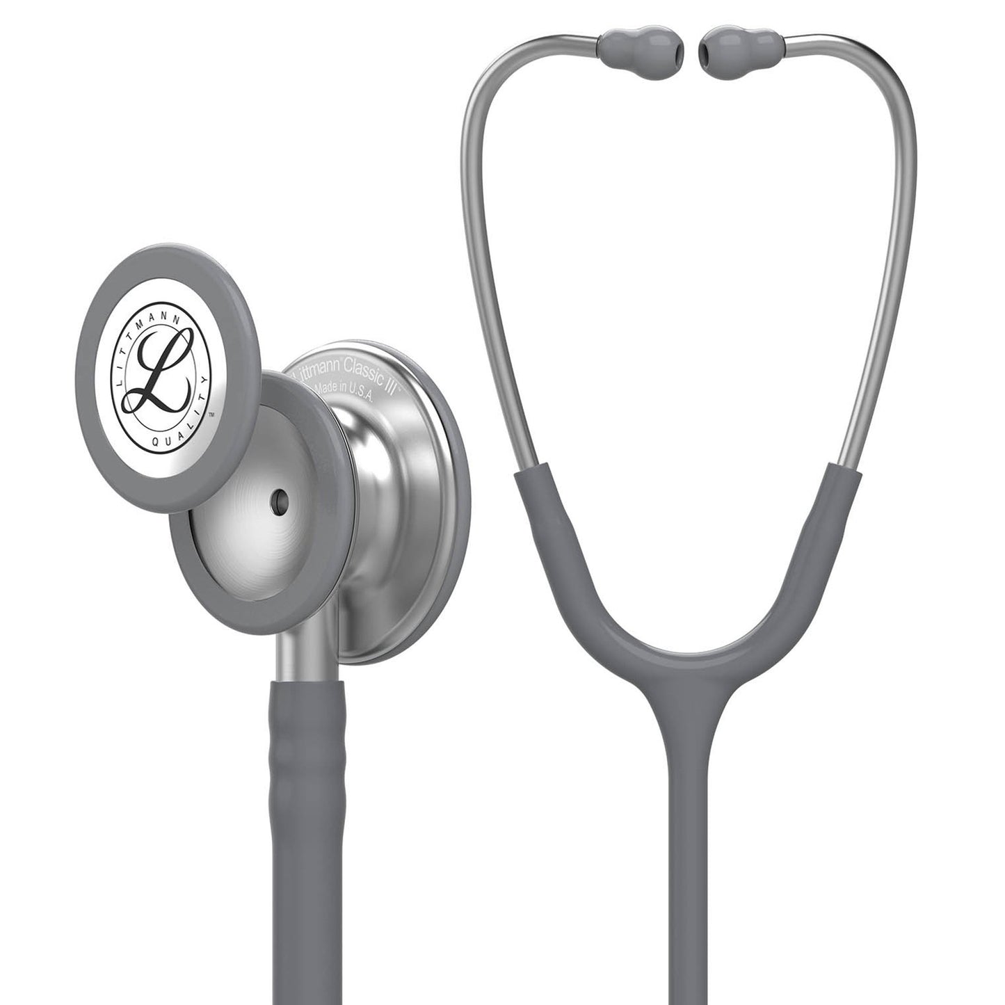 Clinician Stethoscope 3M™ Littmann® Classic III™ Gray 1-Tube 27 Inch Tube Convertible Chestpiece