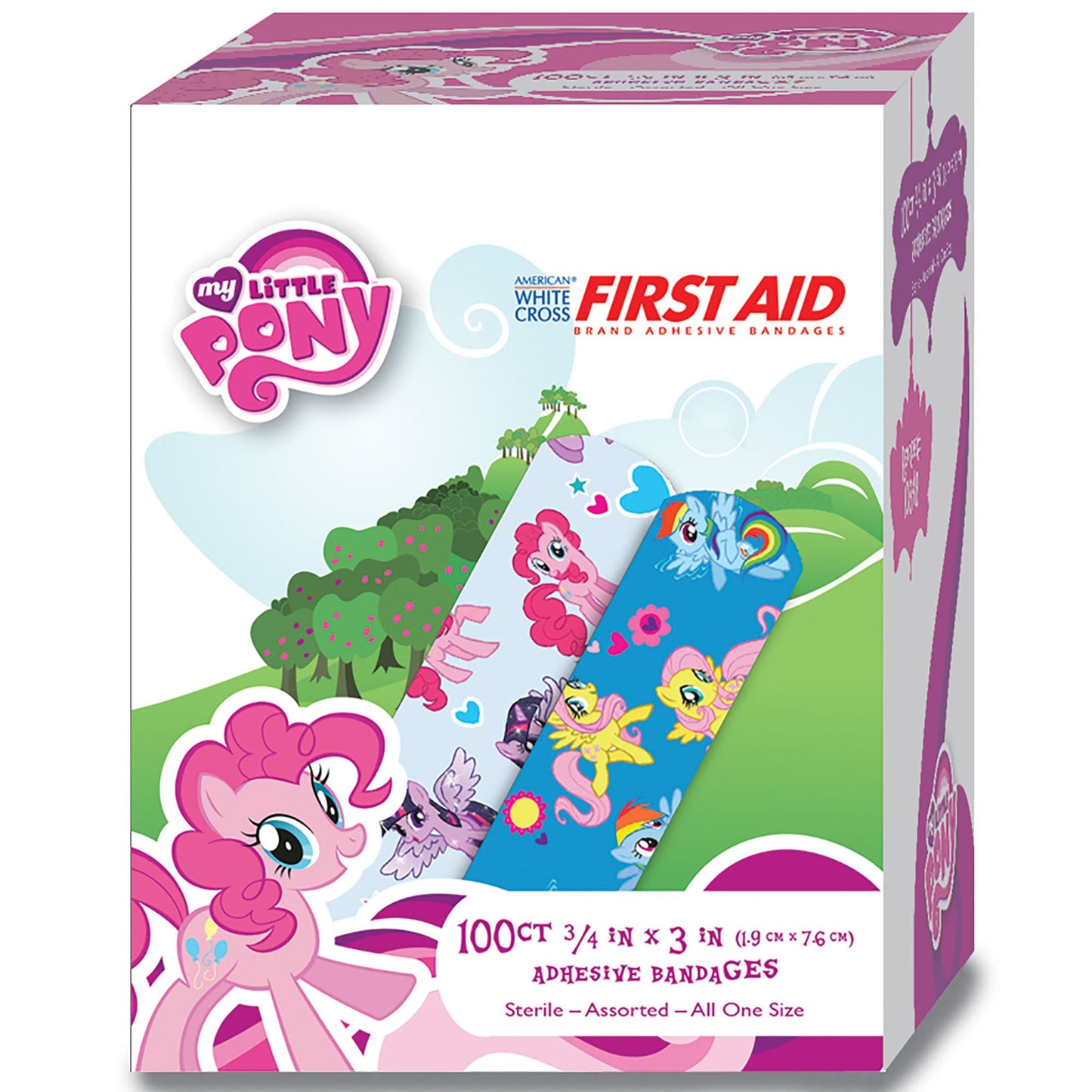 my little pony bandages american white cross brand 3/4inx3in