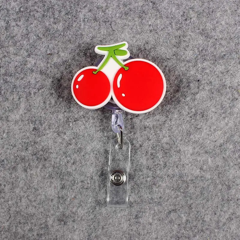 badge reel cherries. Retractable.