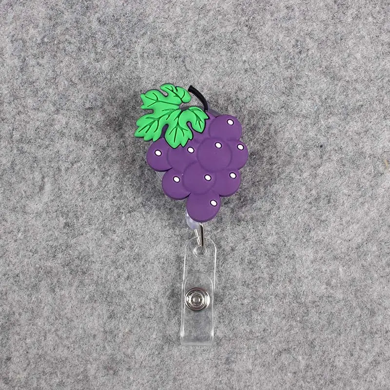 badge reel grapes. Retractable.