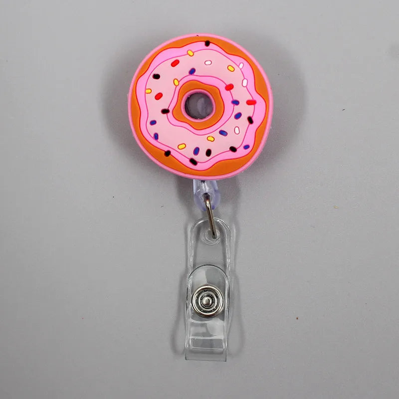 badge reel donut. Retractable.