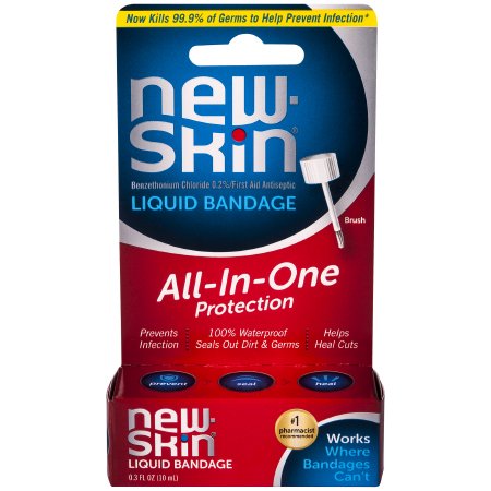 Liquid Bandage new-skin 0.3 fl. oz. Brush