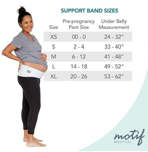 Maternity Support Belt Large 49 to 52 Inch Circumference Under Belly Adult