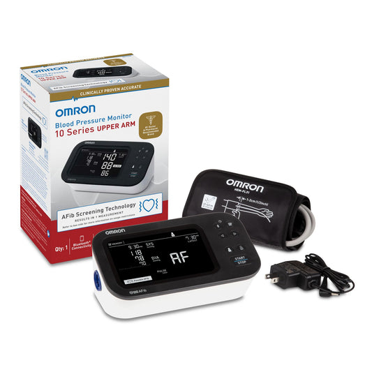 Omron 10 Series® Home Automatic Digital Blood Pressure Monitor Clinically Validated Wide Range Cuff