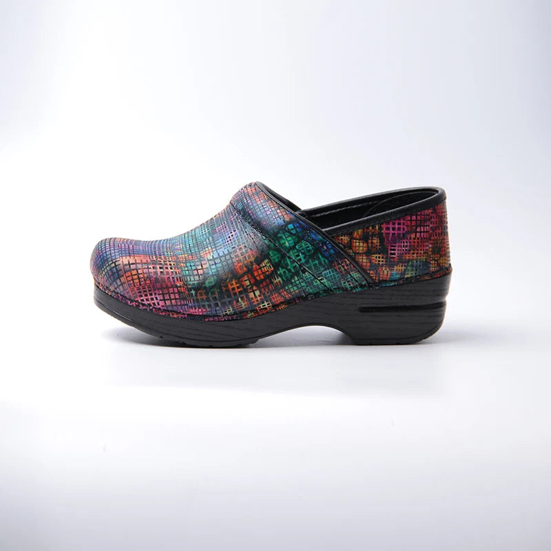 Clogs Women -  Matte Colorful Grid