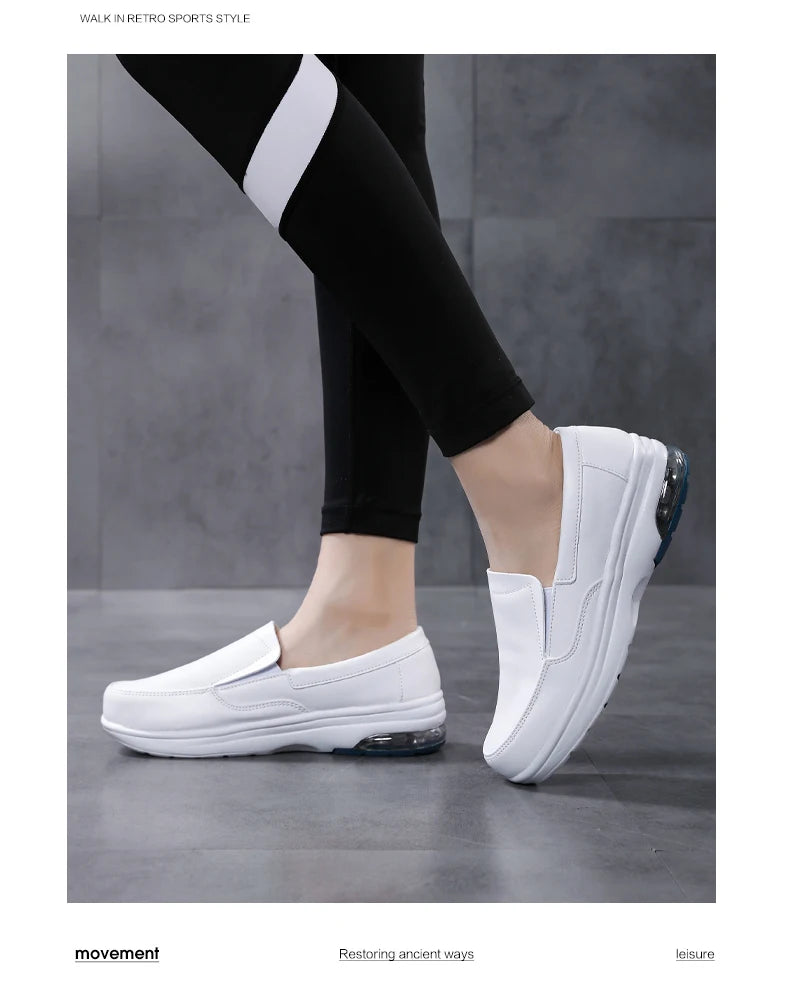 Breathable Slip-On Walking Sneakers - Lightweight Breathable