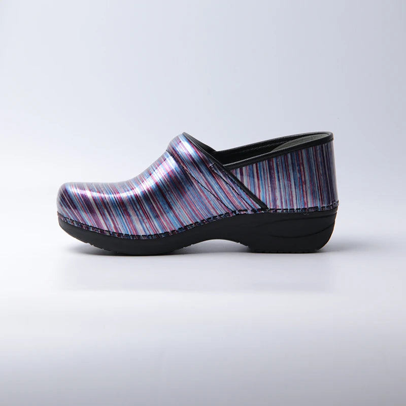 Clogs Women - Purple Lines