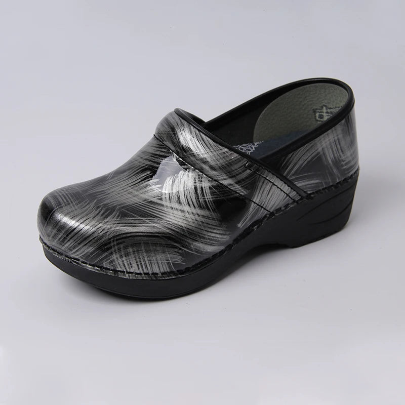 Clogs Women - Brushstroke Design