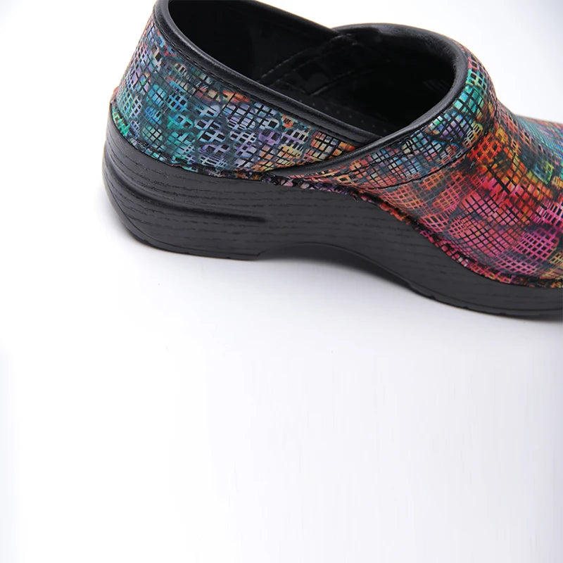 Clogs Women -  Matte Colorful Grid