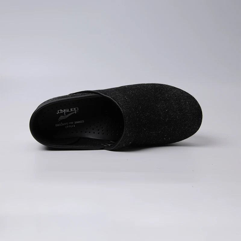 Clogs Women - Textured Matte Black