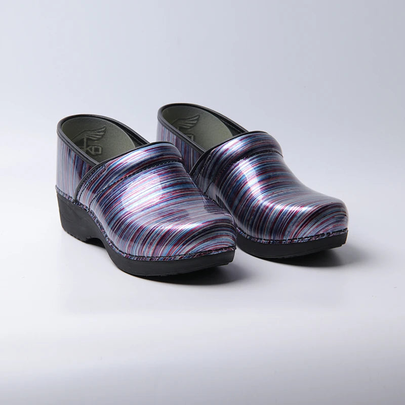 Clogs Women - Purple Lines