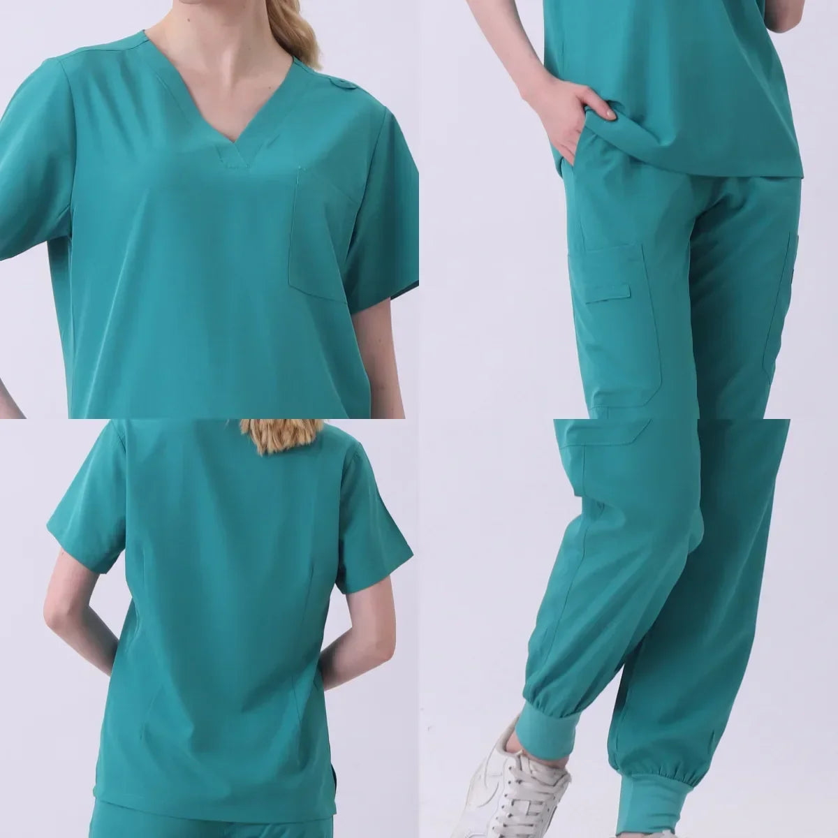 High Quality V-Neck Jogger Scrub Set