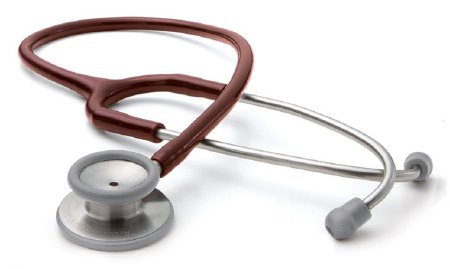 Adscope Burgundy Stethoscope with stainless steel finish