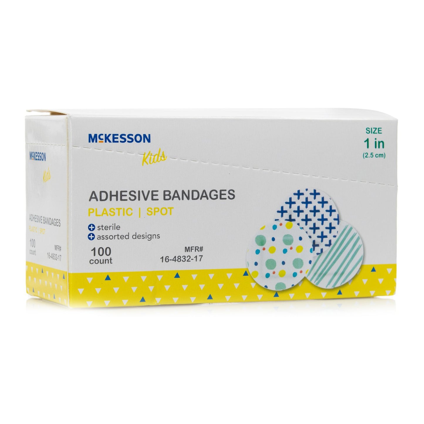 1-Inch Flexible Plastic Adhesive Round Bandage Kids™ (Assorted Prints)