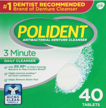 Denture Cleaner Polident® Mint Flavor